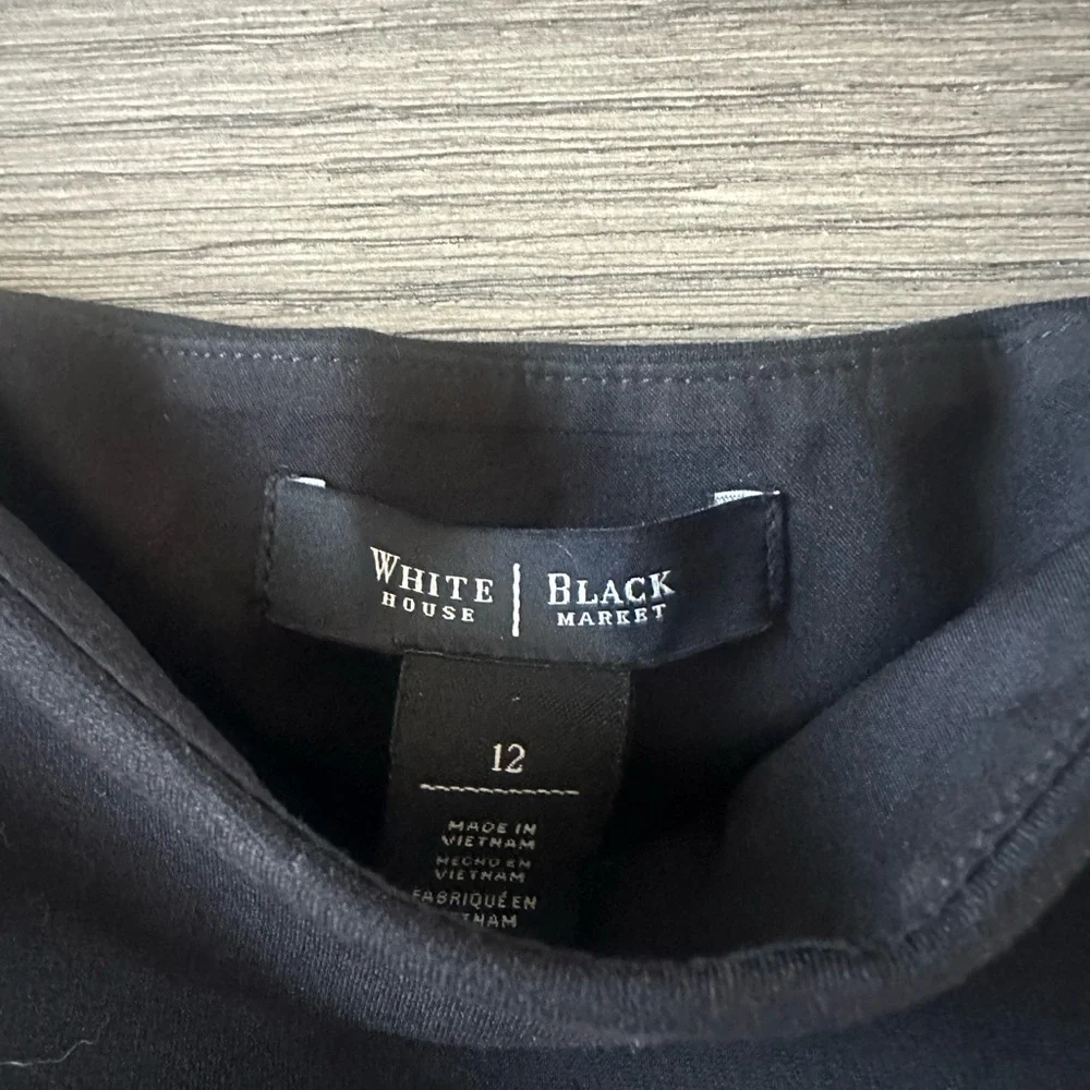 White House Black Market Asymmetrical Black Skirt - Picture 3 of 5